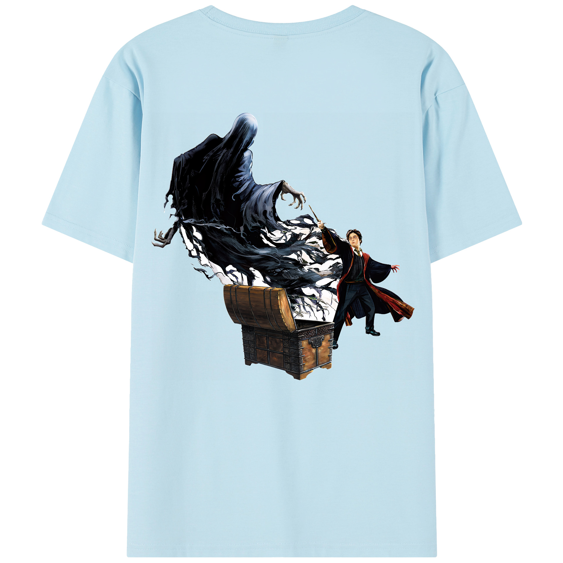 （画像用） Harry Potter ハリー・ポッターシリーズ 綿100％半袖Tシャツ（背面プリント）
